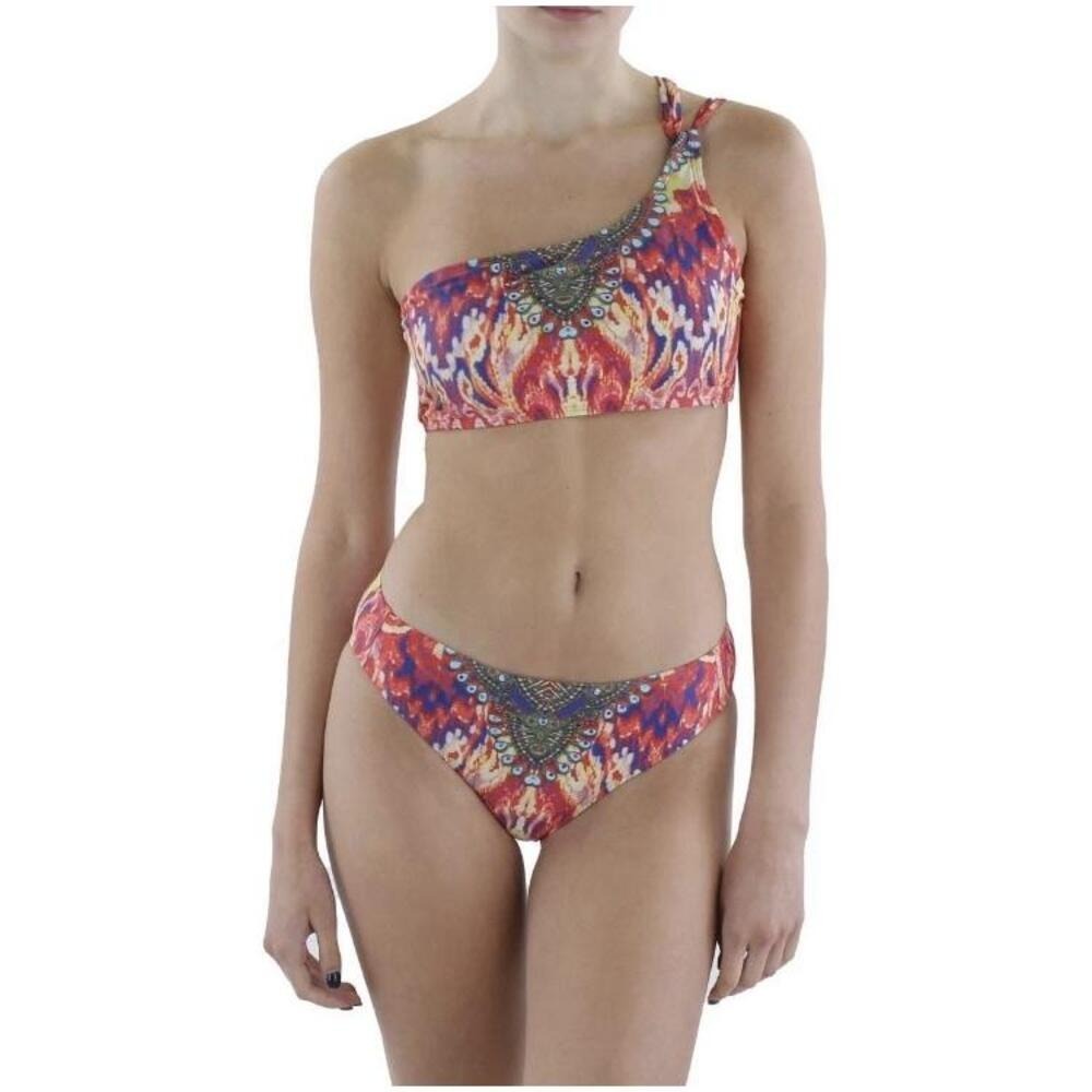 True Colours by La Moda Womens 2PC‎ Embellished Bikini Swimsuit L